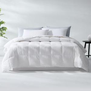Pacific Coast Lightweight Goose Feather and Down Fiber Comforter King Size, Breathable Duvet Insert for Summer and Hot Sleepers, Natural Cooling Tencel Lyocell Shell, 8 Corner Tabs, White, 106x90