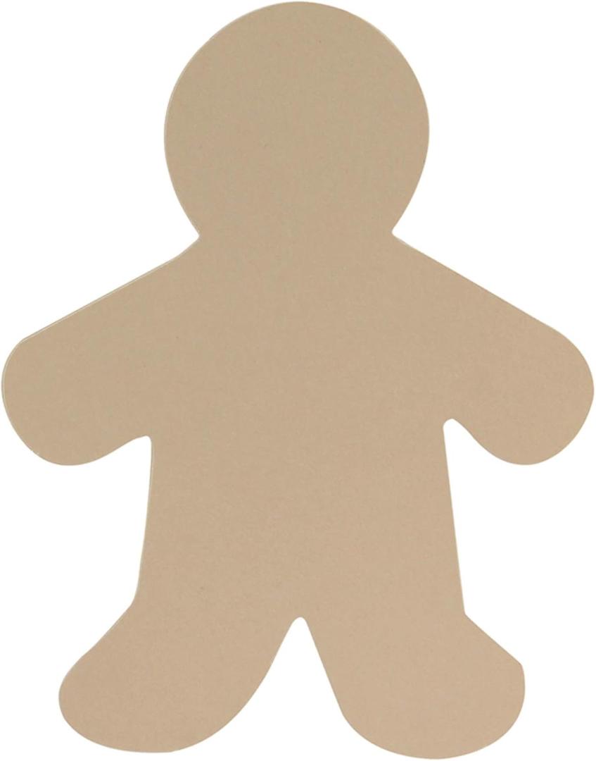 Hygloss Products Kid Shape Cuts Outs  Assorted Multi-Cultural Paper - 16", 25 Pack (68253)