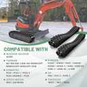 180x72x37 Rubber Track for Mini Excavator, Heavy Duty Skid Steer Track Compatible with Kubota KX008 K008, Yanmar B08, Komatsu PC03, Takeuchi TB007, JCB Micro, material handling