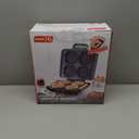 Dash Multi Mini Waffle Maker- Quad Waffle Maker for Family Breakfasts - Dual Nonstick Heating Plates & Easy-Release Surface - Compact & Fast-Heating - Aqua