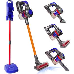 VARANO 3-in-1 Kids Vacuum That Really Works, Toddler Toy Vacuum Cleaning Toys for Kids Aged 3+, Fun Working Play Vacuum Cleaner with Working Suction for Realistic Pretend Play