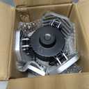 LZHOME 2-Pack LED Garage Lights, 6500Lumens E26/E27 Adjustable Trilights Ceiling Light,60W LED Light, CRI>80, 5000k Nature, Garage Lights with Adjustable Panels(No Motion Activate)