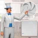 MR.SIGA Microfiber Cleaning Cloth, All-Purpose Microfiber Towels, Streak Free Cleaning Rags, Pack of 12, White, Size 32 x 32 cm(12.6 x 12.6 inch)