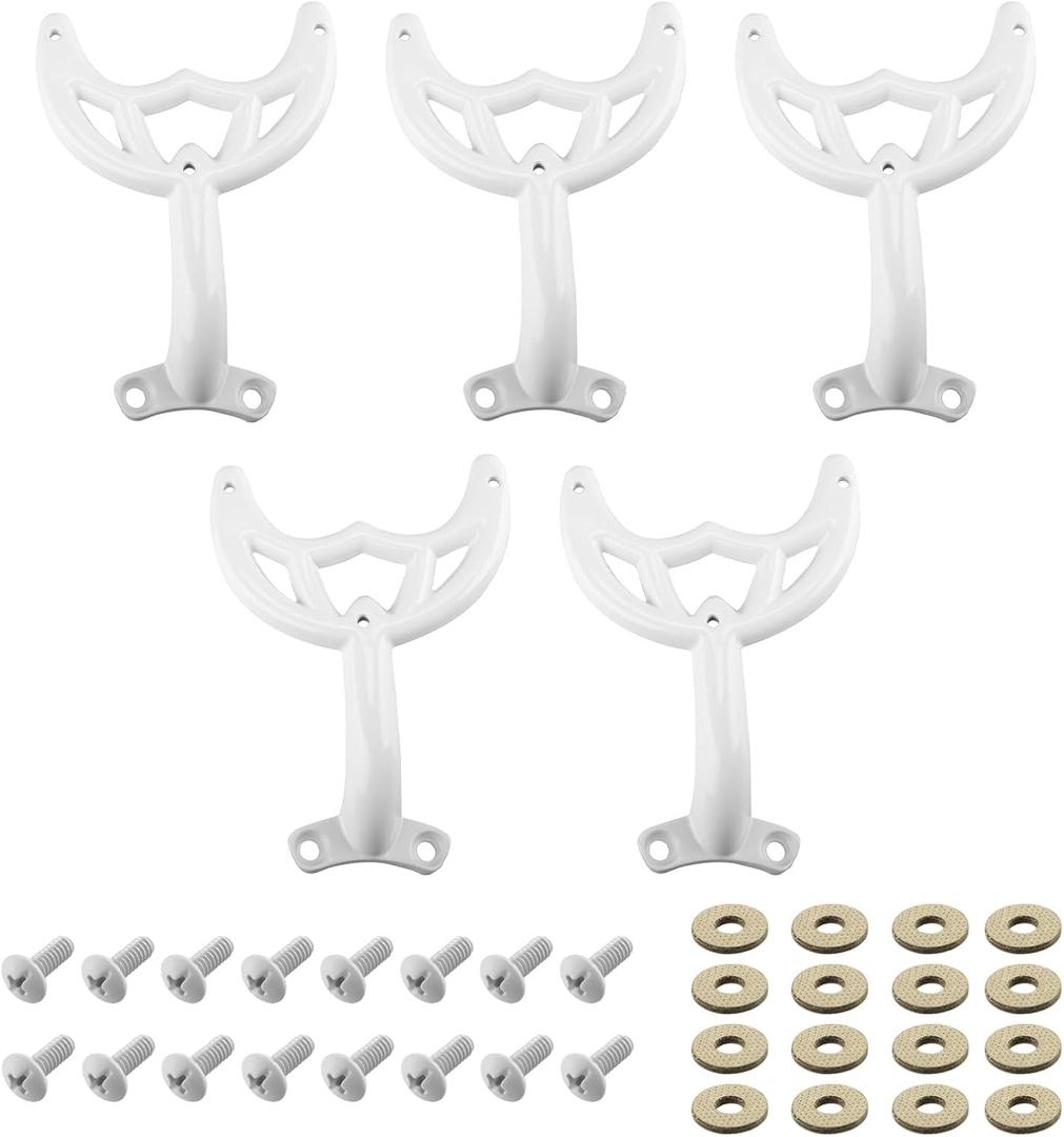 Ceiling Fan Blades Arm, for 42-Inch Fan Blade, Compatible with 7740100 -White Finish, -5 Pcs