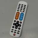 GE BigEZ OneTouch Big Button Universal TV Remote for Seniors, Easy to Use, Replacement Remote for Samsung, LG, Sony, Vizio, Roku TV, Streaming Players, Backlit Buttons, 2 Device, White, 84666