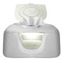 GOGO Pure Baby Wet Wipe Warmer and Wet Wipe Dispenser, Advanced Features - 4 Bright Auto Off LED Ample Lights for Nighttime Changes, Dual Heat for Baby's Comfort, Improved Design