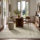 Washable Area Rugs for Living Room: 5x7 Bedroom Area Rug Boho Vintage Rugs Stain Resistant Non Slip Low Pile Soft Lightweight Carpet for Kitchen Dining Room Farmhouse Nursery Kids Room