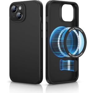 ESR Hybrid Magnetic Case with HaloLock, Compatible with iPhone 14 and 13 , Compatible with MagSafe, Shockproof Military-Grade Protection, Smooth Grip, Classic Series, Black