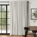 100% Blackout Shield Linen Blackout Curtains for Bedroom 84 Inches Long, Back Tab/Rod Pocket Living Room Drapes, Thermal Insulated Blackout Curtains 1 Panel Set, 100" W x 84" L, Beige