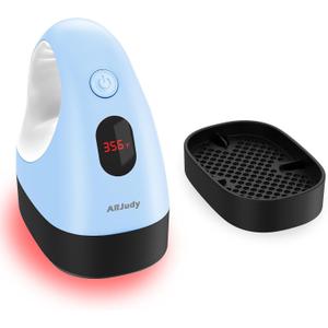 Mini Heat Press Machine, Mini Heat Transfer Iron, 3 Settings Levels & Visible Temp, Portable Press Easy for Crafts, T-Shirt, Hats, Shoes, Bags, Cap and Small Vinyl Projects(Blue)