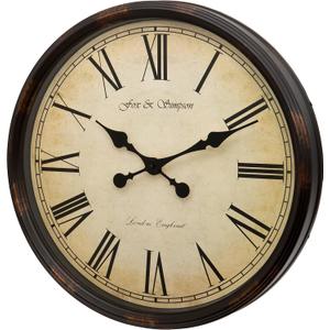 Grand Central Station Extra Large 50cm/20-Inch Wall Clock in Black