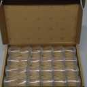 BALEINE Silicone Chair Leg Floor Protectors, Stool Leg Protectors Cap, Chair Leg Caps for Hardwood Floors (Clear-24pcs, Round S)