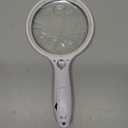 Large Magnifying Glass with 37 LED Light, 10X 20X 45X Handheld Illuminated Lighted Magnifier with 3 Light Modes for Seniors Reading, Inspection, Coins, Exploring Close Work