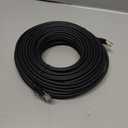 Cat5e Ethernet Cable 25 FT, Long Cat 5e Internet Cable, Black Snagless Patch Cord, Flexible, Network, LAN, PoE, Standard RJ45 Connector for PC, Server, Router, Modem, TV, PS5 - with 15 Cable Ties