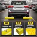 ROBLOCK 22" Parking Stopper for Home Garage & Outside, Heavy Duty Garage Stoppers for Protecting Your Vehicle, Parking Aids for New Drivers, Wheel Stops for Cars, Vans, Trailer, 2 Packs, Yellow