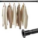 Closet rods for hanging clothes, 17 to 96 Inch Adjustable Closet Rod Heavy Duty Closet Hanging Rod Metal Closet Garment Organizer Rack,Shower Curtain Rods for Closet Wardrobes
