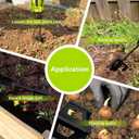 4-in-1 Soil Cultivator Garden Handheld Drill Tiller Attachment, Loosener Tool and Soil Digger for Planter Boxes and Raised Garden Beds, Planter Auger Compatible with 3/8" Hex Drive Drill