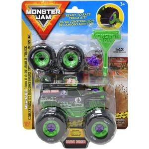 Monster Jam Grave Digger Build & Rebuild Mechanix Truck Kit 1:43 Scale  Ready to Race Toy Truck with Screwdriver, Includes 4 Wheels  Official Monster Jam Buildable Truck for Kids Ages 3+