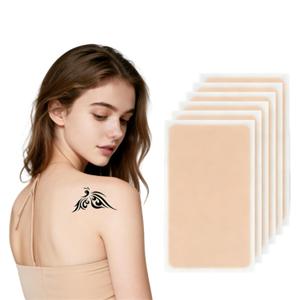 Tattoo Cover Up Patch - Skin-Tone Tattoo Cover Tape, Waterproof & Sweatproof for Concealing Body Art Tattoos, 6 Pcs
