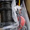 STEGODON Winch 13000 lb Winch 12V Electric Winch Synthetic Rope Winch Rough Country Winch with Hawse Fairlead,Wired Handle and Corded Control for Jeep Truck SUV