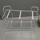 Coffee Station Organizer for countertop, 2 Tier Acrylic Home Storage, Counter Space Saver for Spice Rack, Makeup, Perfume Organizer