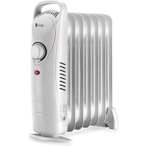 JASUN Oil Filled Radiator Heater, Adjustable Thermostat, Portable Space heater, Quiet Heater with Tipover & Overheating Functions