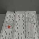 Slim Rolling Storage Cart, 3 Tier Bathroom Storage Organizer Laundry Room Utility Cart Mobile Shelving Unit, Multi-Purpose for Kitchen Office Bathroom Laundry Narrow Places, White