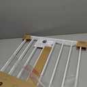 Regalo Safety 24"-40.5" Extra Wide Baby Gate for Stairs & Hallways, Hardware Mounted 2-in-1 Stair Gate for Babies, Toddlers, & Pets, White