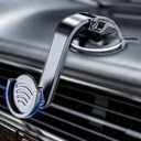 pop-tech Suction Cup Phone Holder for Socket Users, Dashboard Car Phone Mount for Collapsible Grip with Adjustable 360Rotation, Includes 3M Sticky Adhesive Replacement for Expanding Stand - Black