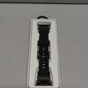 Rugged Band Compatible with Apple Watch Ultra 3/2/1 Band 49mm/46mm/45mm/44mm/42mm, Metal Connector with Silicone Strap for iWatch Ultra Series 11/10/9/8/7/6/SE3/SE2/SE/5/4/3/2/1, Black/Black