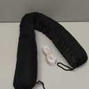 hyha 38 Inch Door Draft Stopper, Blocks Hot Cold Air with Removable Washable Cover, Gaps Up to 3 Inch, All-Season Noise and Wind Seal, Under Draft Stopper for Bottom of Door Window, Black