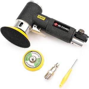 SI FANG 2'' 3'' Mini Orbital Air Sander High Speed Random Orbital Sander Detail Sanders for Auto Body Work, Latest Stable Version