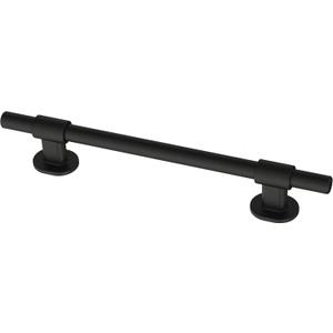 Franklin Brass Adjusta-Pull Francisco (5-Pack) Adjustable Drawer Pulls/Cabinet Handles 1-3/8" to 6-5/16" Hole Center Matte Black Hardware Kitchen Door, Drawers, Dressers, Furniture P44365-FB-B