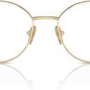 Vogue Eyewear Women's Vo4306 Round Prescription Eyewear Frames (Pale Gold/Top Havana/Demo Lens)