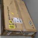 Mobile Standing Desk with Drawer, 35" Small Standing Desk with Cup Holder, Rolling Laptop Desk on Wheels, Height Adjustable Desk with Storage for Home Office, White