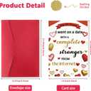 3 x Valentines Day Card for Wife, Husband, Boyfriend, Girlfriend, or Partner  Romantic Valentines Day Gift for Him or Her (WY-503)