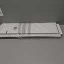 Zion Steel Return Air Grille 8" x 30" Flush Mount Stainless Steel White Modern