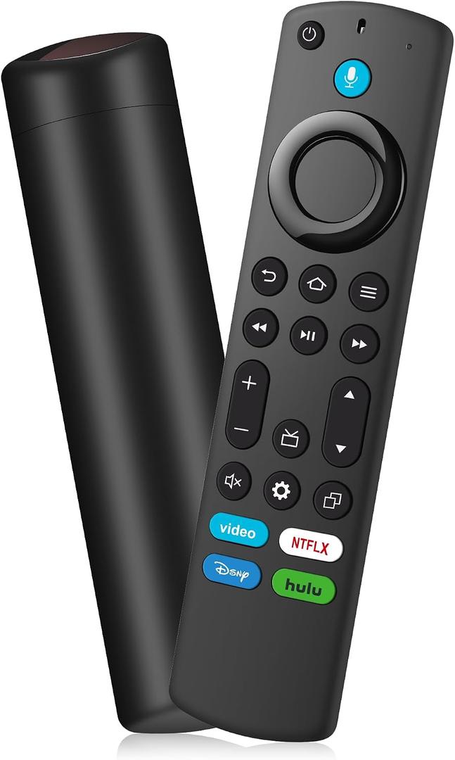 Replacement Remote Control for FireStick (2nd/3rd Gen)/4K/Lite/4K Max/Cube, Voice Remote Compatible with Smart TV 3rd Gen, for All Fire Insignia-Pioneer-Toshiba TVs Stick