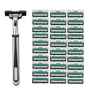 HEYU Men's Razor, Twin Blade, For an Ultra Soothing and Comfortable Shave (1 Handle + 30 Cartridges)