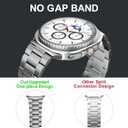 Metal Band Compatible with Samsung Galaxy Watch 8 40mm/44mm/Classic 46mm 2025,No Gap Business Stainless Steel Strap for Galaxy Watch8 Men Women,NOT for Other Models