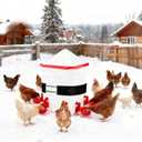 Thermo Bucket Belt Heater with 6.5ft Power Cord for 2-5 Gallon Buckets Chicken Water Heater Automatic Freeze Protection for Poultry Waterers in Winter