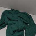 Sovoyontee Women's 2025 Fall Long Sleeve Mock Neck Sweater Dress Casual Loose Ribbed Knit Mini Short Pullover Dresses Green, XL