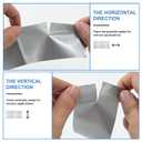Silver Duct Tape Heavy Duty 2 Inch x 30 Yards, Waterproof Industrial Strength Adhesive Tape for Indoor Outdoor Repairs, Sealing, Tear by Hand & No Residue, 1 Roll