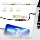 240W for USB C Thunderbolt 5 Coupler Female to Female 2Pack, Support 120Gbps Bandwidth, 80Gbps, 16K, Dual 8K, 4K 540Hz, Triple 4K 144Hz for Thunderbolt 4 / 3, iPhone 17, USB4, Razer Blade, Mac mini M4