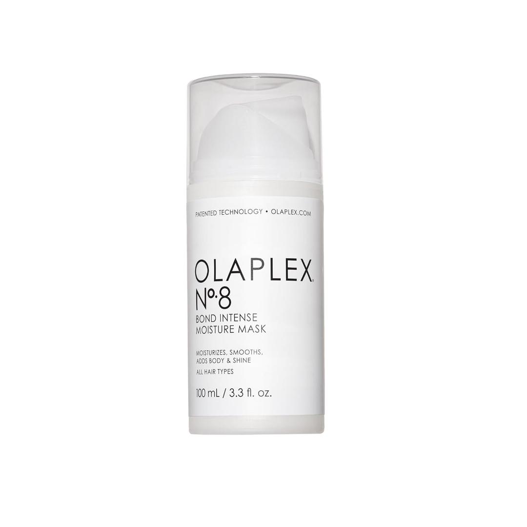 Olaplex No. 8 Bond Intense Moisture Hair Mask, Adds Smoothness & Nourishes for Visibily Healthy Hair, For All Hair Types & Treats Damaged Hair, 3.3 fl oz (White)