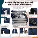 Laptop Backpack for Men and Women Lightweight Daypack Slim Sturdy Business Offices Knapsack Daily Commute Necessities (Dark Blue)