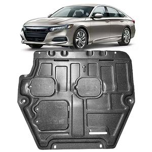 Mud Flaps Engine Guards for Honda Accord 2018 2019 2020 2021 2022 1.5T Front Engine Splash Shield Guards Suitable for Generation 10th Accord Under Engine Cover Directly Replace Original One Black