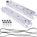 Set of 2 12570427 12582224 Driver and Passenger Side Engine Valve Cover w/Gaskets, Bolts fit for 1999-2008 Chevy Tahoe Silverado Suburban 1500 2500 3500 Sierra Yukon Valve Cover 5.3 6.2 6.0 264-965
