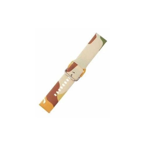 20mm Silicone Sport Brown camouflage (CAMO)Bands Compatible for Galaxy Watch 6/Watch 5/Galaxy Watch 4 40mm 44mm/Classic 42mm 46mm/Watch 3 41mm, Active 2 Watch Bands,Mushroom Pattern Replacement Strap for Women Men