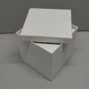 6 PCS Buffet Risers, Food Risers for Buffet Table, Display Stand Shelf for Party, Catering, Jewelry & Collectibles, White Acrylic Nesting Boxes for Food Display (8" 7" 6" 5" 4" 3")